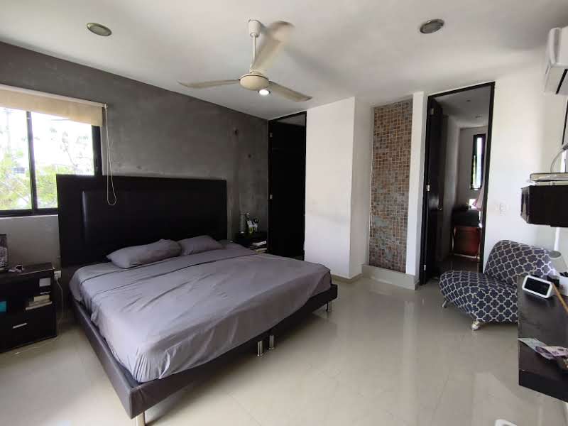 Recámara principal casa en venta al Poniente de Mérida en Amapola