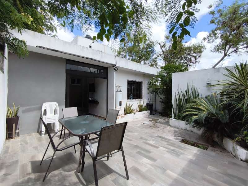 Patio trasero casa en venta al Poniente de Mérida en Amapola 
