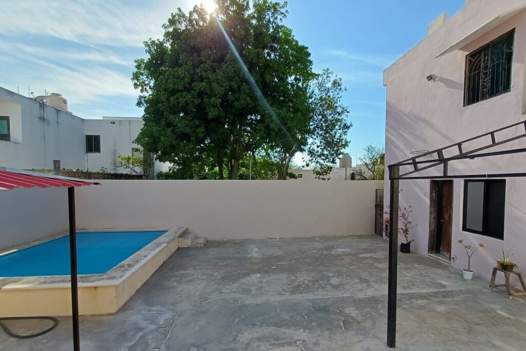 Casa en venta en Francisco de Montejo Mérida área de piscina con terraza 